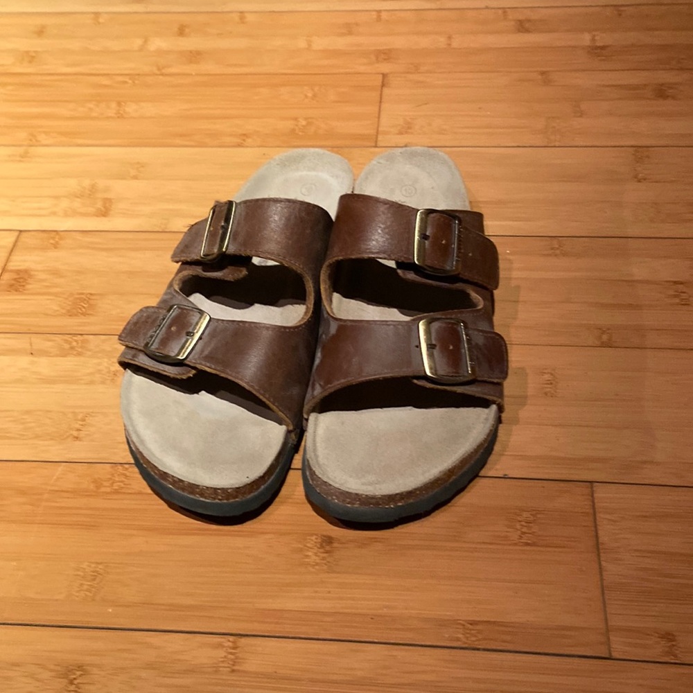Brown Birkenstocks, men’s size 10